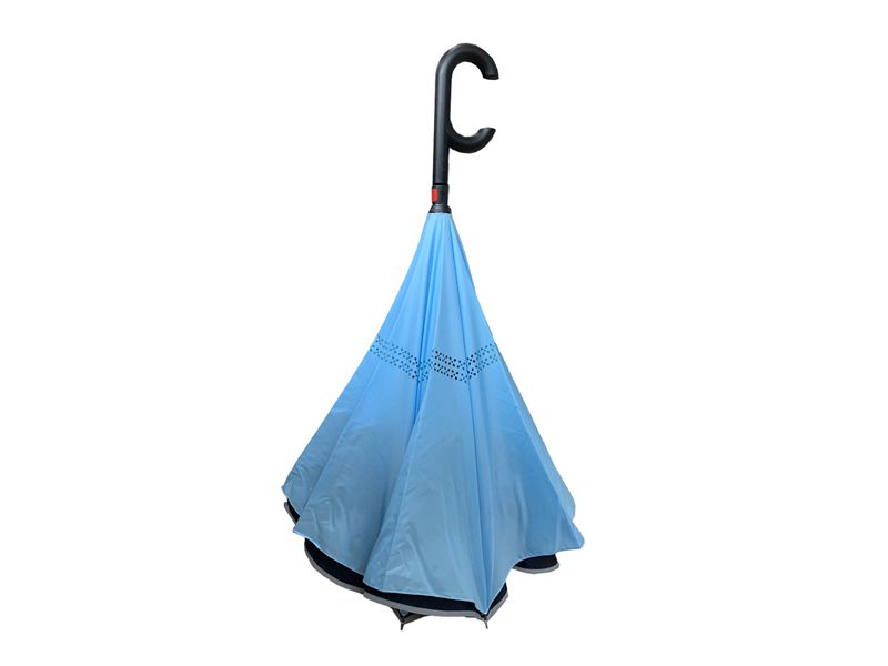 Parapluie à l’envers de bas en haut, résistant au vent avec doublure
